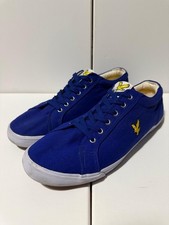 Lyle & Scott Men’s Blue And Yellow Canvas Shoes Size 10 - Excellent condition