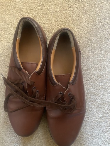 Brown leather upper bowling - leather,
