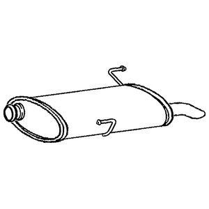 Klarius tail pipe - back, box