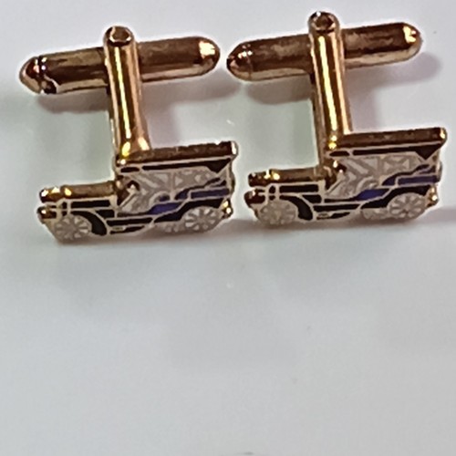 Vintage gold tone - vintage, cufflinks