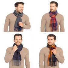Mens Soft Brushed Warm Scarf