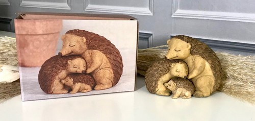 Hedgehog resin ornament home - hedgehog,