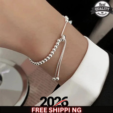 Genuine Sterling Silver Beaded