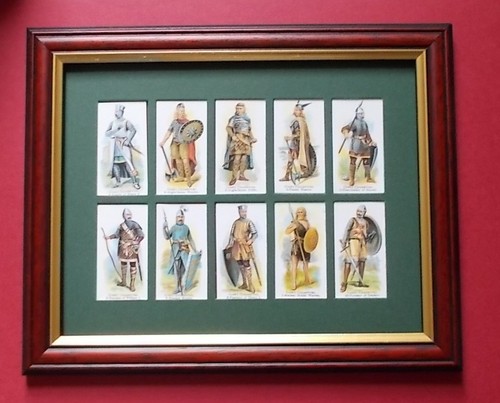 Cigarettes cards set framed - cards,