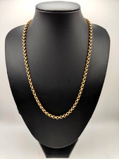 9ct yellow gold belcher link - gold,