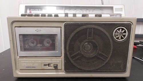 Sony cfm 23l radio - &, cassette