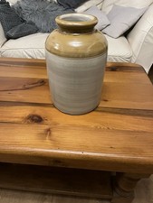 Rare Extra Large Antique Victorian Stoneware Storage Jar – 28cm Rustic Crock