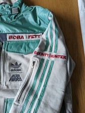 Adidas X Star Wars Boba Fett Mandelorian Jacket Rare  Mens Large Bounty Hunter 
