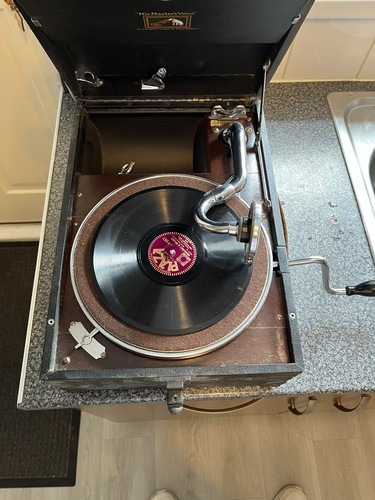 Hmv101n 1931 black portable - hmv101n,