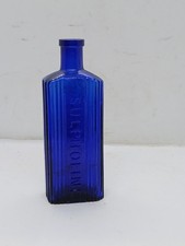 Old cobalt blue - , glass