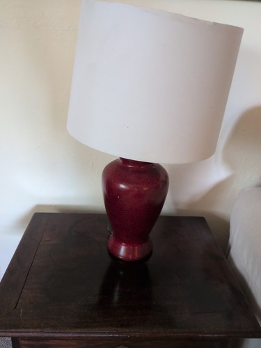 Homebase red lamp base with - homebase,