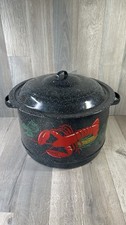 Vintage Speckled Black Seafood