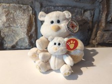CHUBBLEY BEARS - CREAMY WITH BABY BEAR - RETIRED WITH  TAG - MINT CONDITION