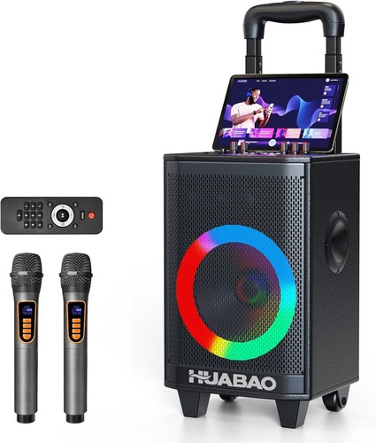 Portable karaoke machine with - machine,