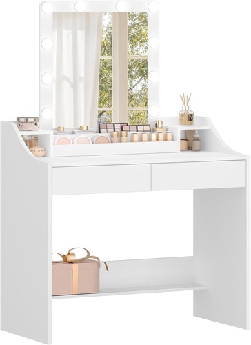 White dressing table vanity - white,