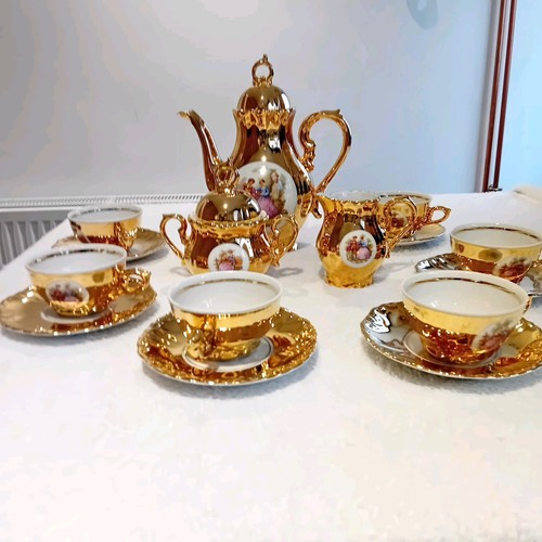Vintage gold porcelain - vintage,