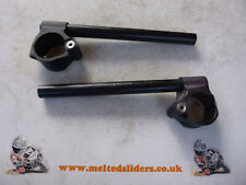Pair Billet Race Track Bike Hinged Clip Ons Clip-ons Handlebars 50mm New Bars