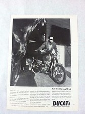 1967 Ducati 350cc Sebring Motorcycle Print Ad "Ride the Thoroughbred"
