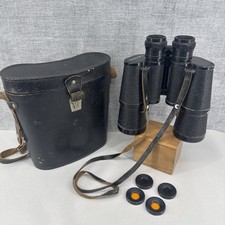 Vintage BNU 7x50 Made in USSR Binoculars with case & filters- Dated 1915