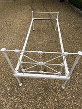 Victorian/Edwardian Cast Iron Bed Frame Single And Slats