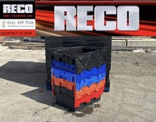 5 X LARGE MIXED COLOUR USED TOTE BOX / STORAGE 600 x 400 x 300mm ALC CONTAINER