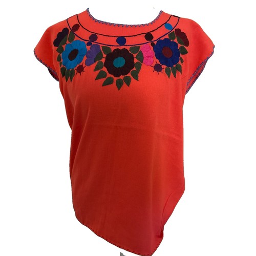 Embroidered orange mexican - embroidered,