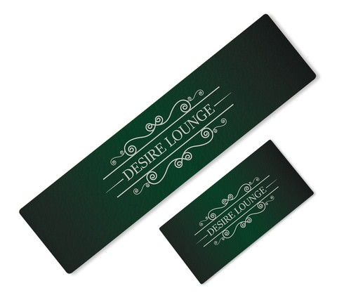 Personalised bar runner with - runner,