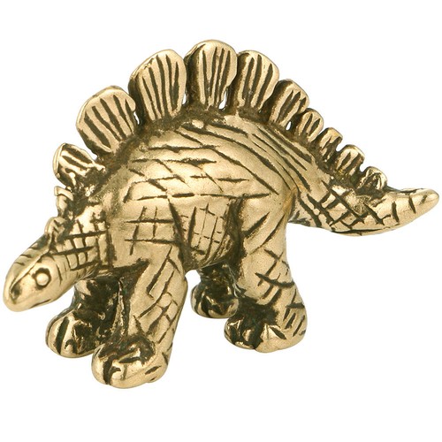 Vintage brass dinosaur statue - vintage,