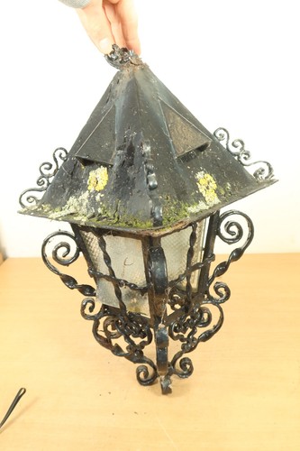 Vintage gothic lantern wrought - lantern,