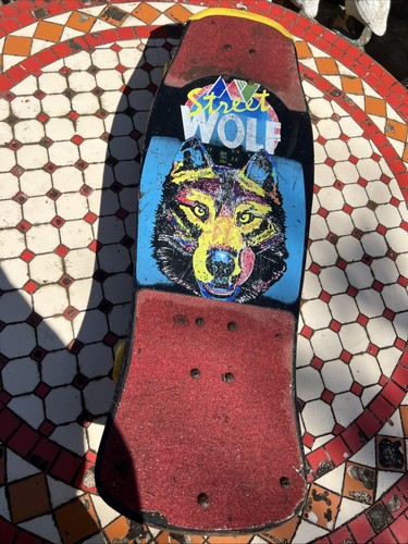 Vintage street wolf skateboard - wolf,