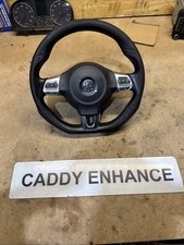 VOLKSWAGEN SCIROCCO FLAT BOTTOM STEERING WHEEL CADDY T5 UPGRADE READ DESCRIPTION