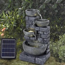 Rustic Solar Water Fountain