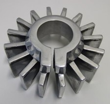 Exhaust Clamp Large Fin 1½" Alloy BSA Triumph Norton Cafe Racer