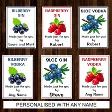 12 Personalised Gin, Vodka