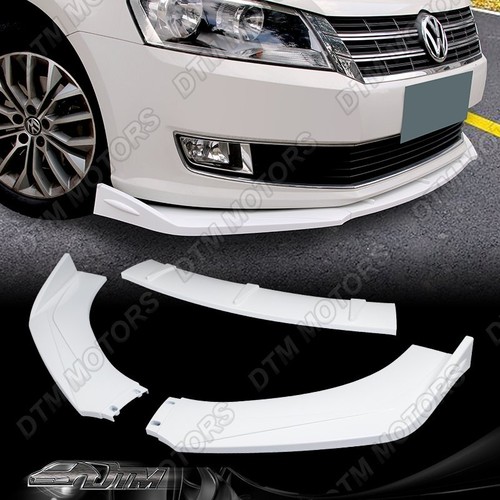 Painted white front bumper - front,