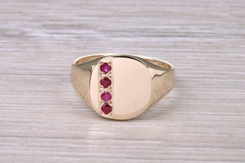 Four natural rubies - natural,
