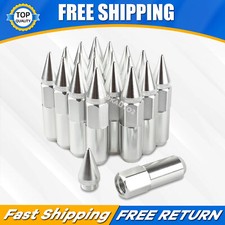 Silver 20pcs M12X1.5mm Lug