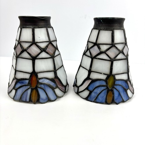 Pair tiffany style stained - style,