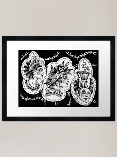 Tattoo flash girls - 1,
