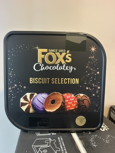 Fox biscuit tin chocolate - tin,