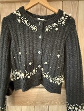 Zara Grey Knit Cardigan –