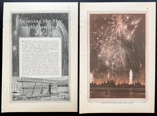 Fireworks pyrotechnics 1924 - fireworks,