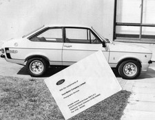  FORD ESCORT  MK2 RS MEXICO.  PRESS PHOTOS X2, 8X10, FORD MOTOR COMPANY