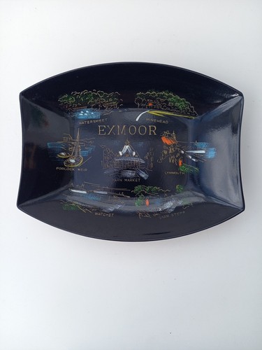Vintage exmoor souvenir tray - exmoor,