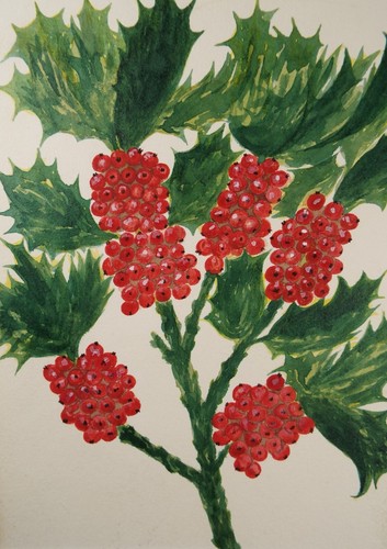 Original naive watercolour - naive,
