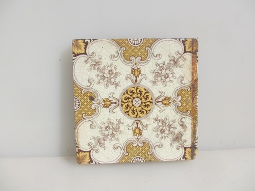 Victorian ceramic tile floral - victorian,