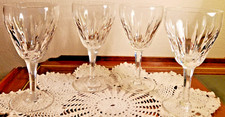 Set of FOUR Stuart Crystal Claridge Clear Water Goblets England circa 1958-1977