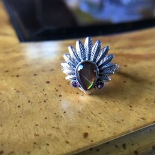 Canadian Ammolite Sterling