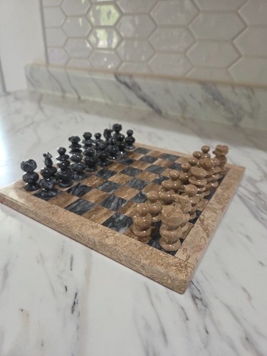 Handmade elegant granite chess - handmade,