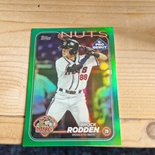 Brock Roden 2024 Topps Pro Debut RC Green Foil 13/99 Modesto Nuts ?⚾️